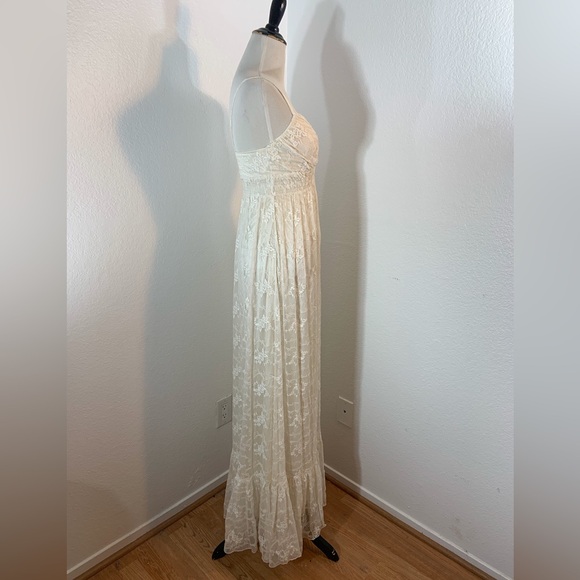🌹New Listing🌹EUC Vintage Sue Wong White Lace Maxi Dress - Picture 5 of 6